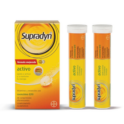 Supradyn Activo Vitaminas e Energia30 Comprimidos Efervescentes